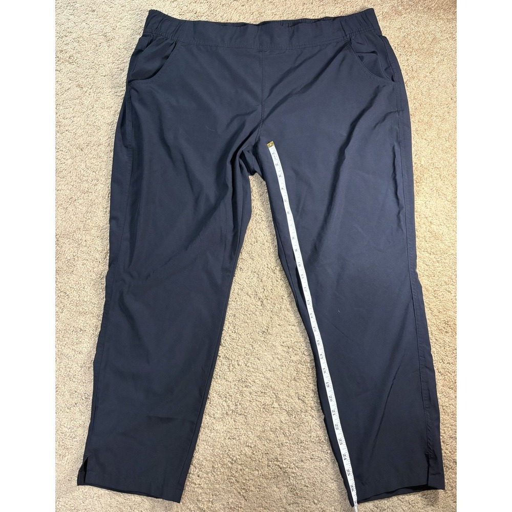 Eddie Bauer Traveler Ankle Pants Women XL Black Pockets Lightweight Relaxed Fit - Picture 6 of 8